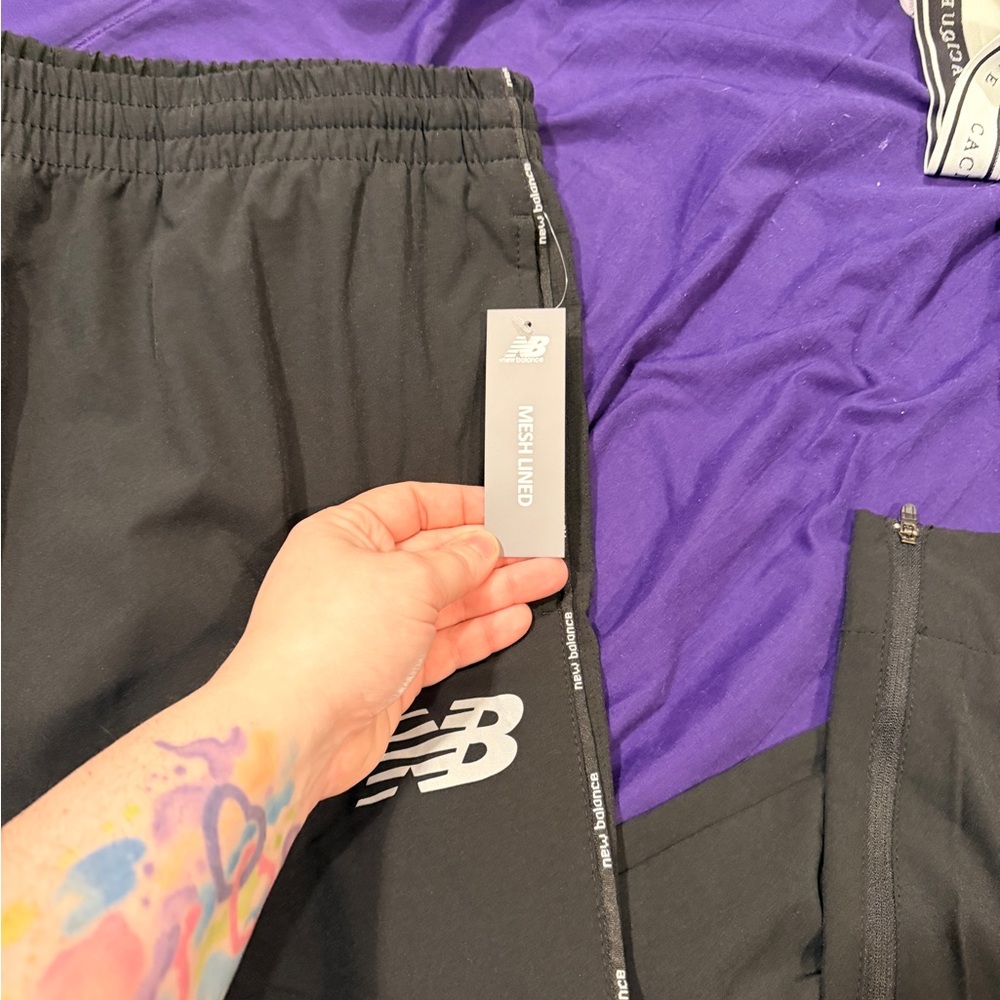 New Balance Charcoal Athletic Pants - Picture 3 of 4